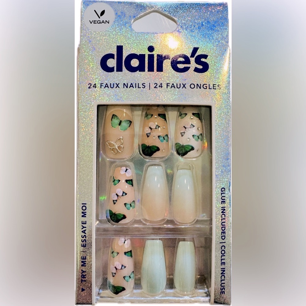 Claire’s Set of 24 Nails NWT